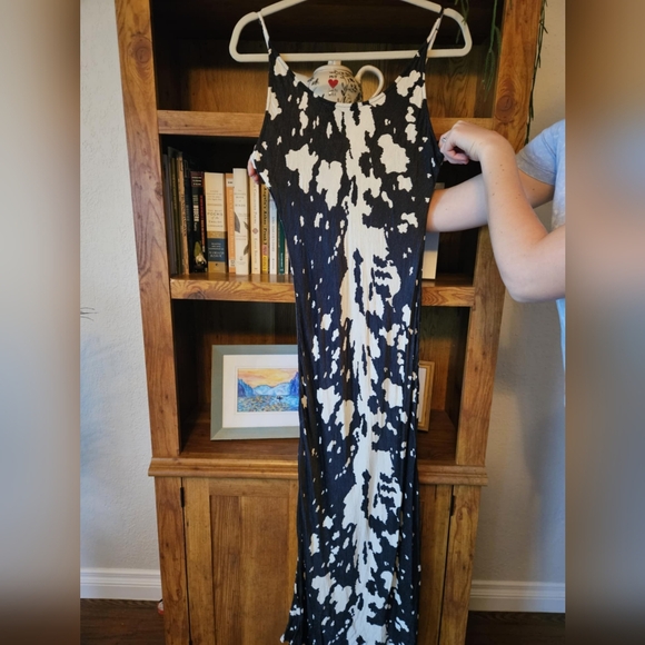 Anthropologie long silky dress - Picture 6 of 8
